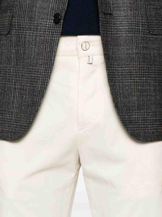 25FW 키톤 스트레이트 팬츠 UP1LACK0106H09000 CREAM - KITON