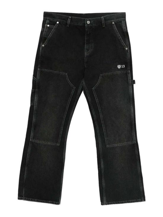 25FW 오프화이트 스트레이트 팬츠 OMYA191F25DEN0011301 BLACK