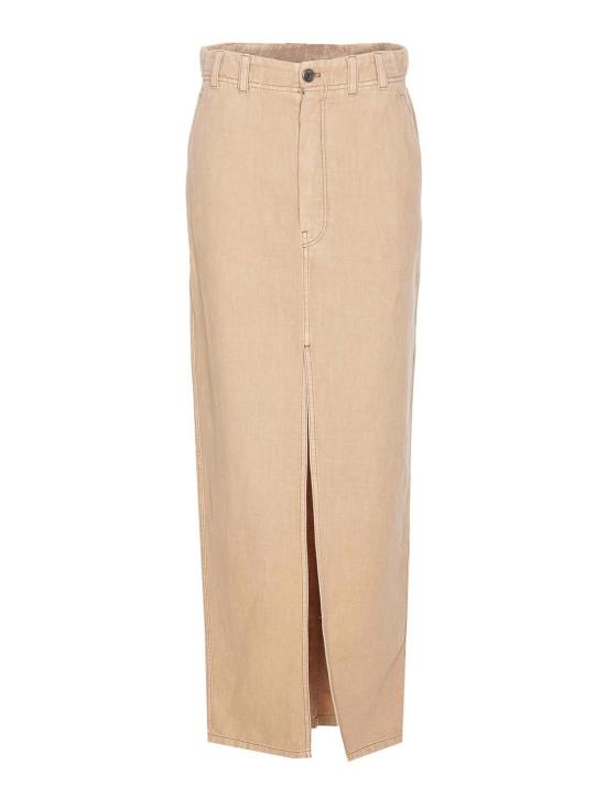  브루넬로 쿠치넬리 롱 스커트 ML996G3822C2910 BEIGE