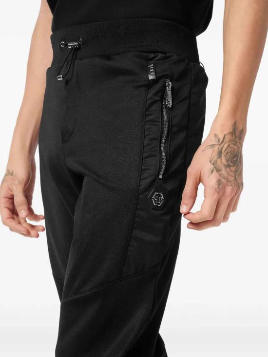 25FW 필립 플레인 스트레이트 팬츠 FAECMJT2661PTE003N02 BLACK - PHILIPP PLEIN