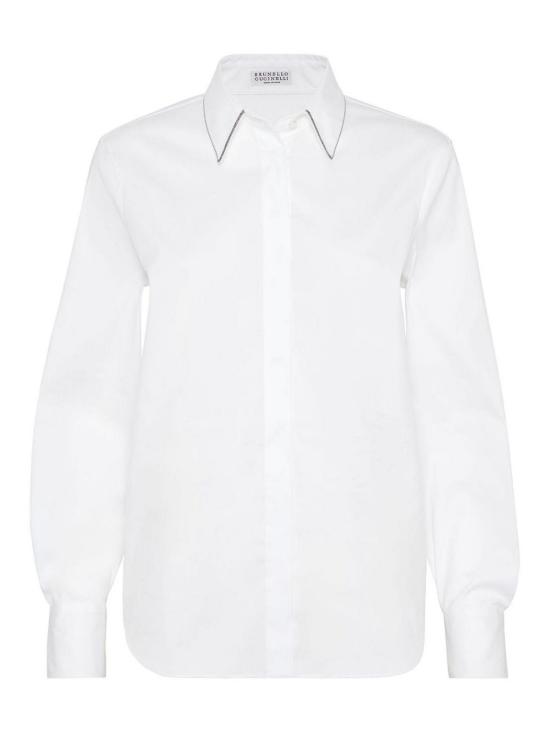 26SS 브루넬로 쿠치넬리 모닐리 셔츠 M0091MA606C159 WHITE