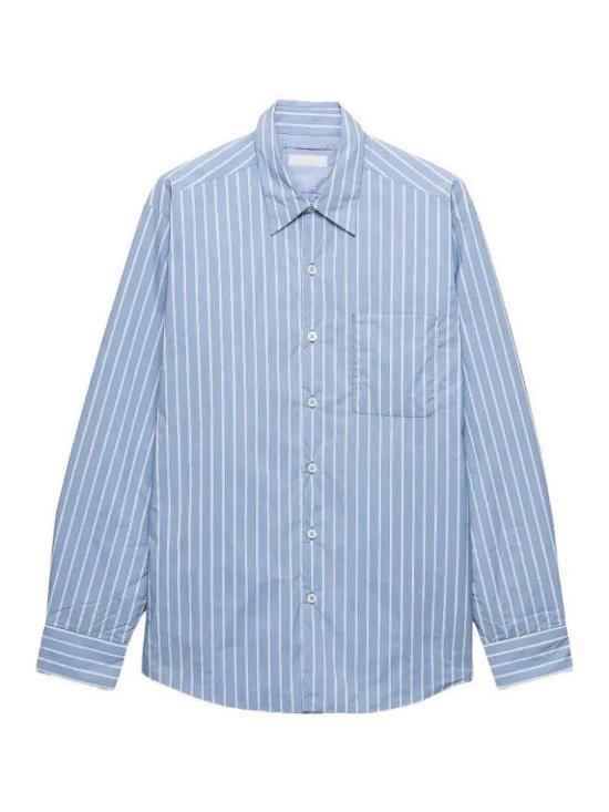 26SS 프라다 긴팔 셔츠 UCN672189HSOOOF0D9K LIGHT BLUE - PRADA