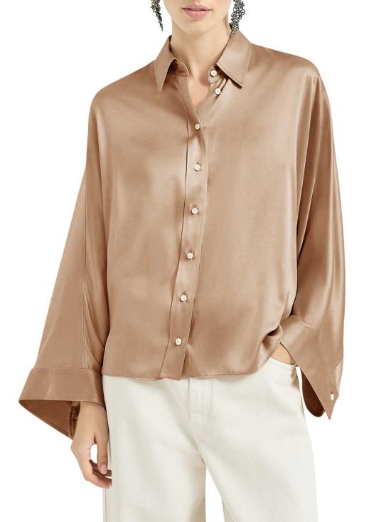 26SS 브루넬로 쿠치넬리 셔츠 M0C59MQ606C9237 BROWN - BRUNELLO CUCINELLI