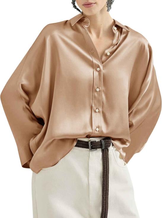26SS 브루넬로 쿠치넬리 셔츠 M0C59MQ606C9237 BROWN - BRUNELLO CUCINELLI