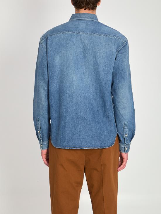 26SS 생로랑 긴팔 셔츠 862246Y29YA4428 BLUE - SAINT LAURENT