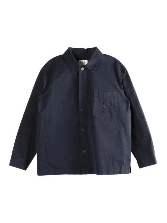 26SS 생로랑 코튼 카산드라 오버셔츠 861004Y04VD5109 BLUE