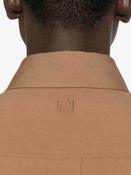 26SS 펜디 긴팔 셔츠 FS1329AU60F0QE1 LIGHT BROWN - FENDI