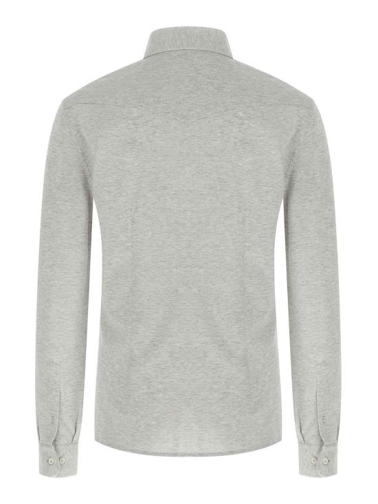 26SS 브루넬로 쿠치넬리 피케 셔츠 ME8546666C3657 GREY - BRUNELLO CUCINELLI