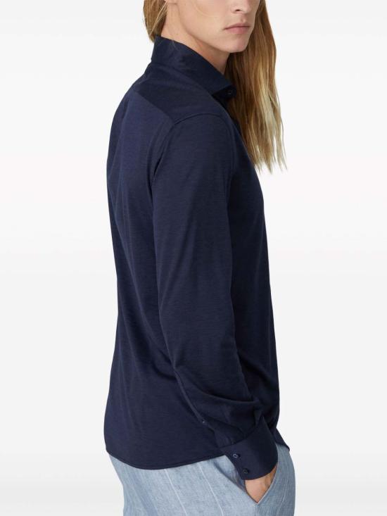 26SS 브루넬로 쿠치넬리 프렌치 칼라 셔츠 MD8216686C6134 BLUE - BRUNELLO CUCINELLI
