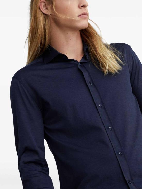 26SS 브루넬로 쿠치넬리 프렌치 칼라 셔츠 MD8216686C6134 BLUE - BRUNELLO CUCINELLI