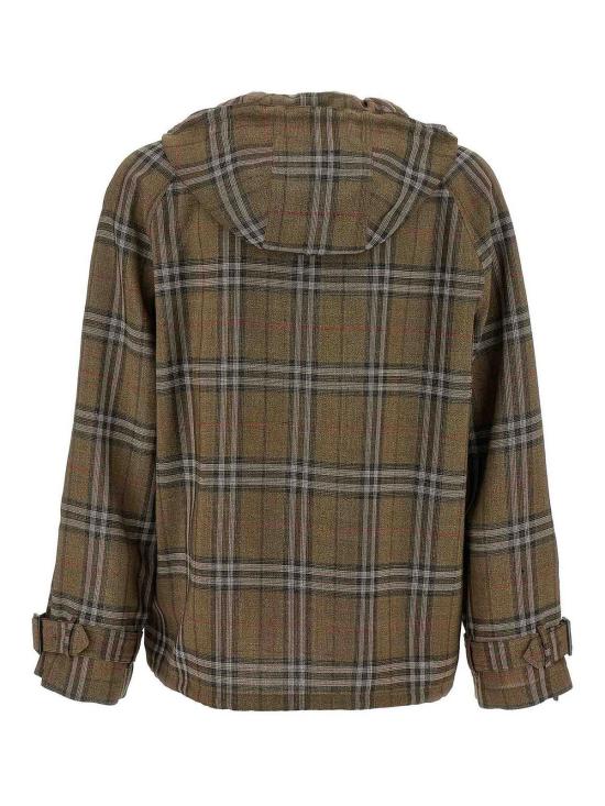 25SS 버버리 체크 실크 블렌드 하프 집 자켓 8108324 MULTICOLOUR - BURBERRY