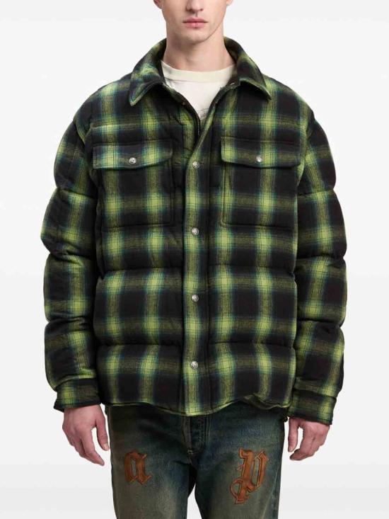  팜앤젤스 긴팔 셔츠 PMED046F24FAB0015503 GREEN - PALM ANGELS