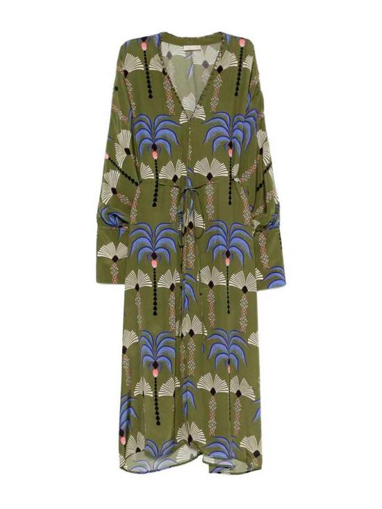 25FW 안주나 미디 원피스 CASSANDRAPALM GREEN