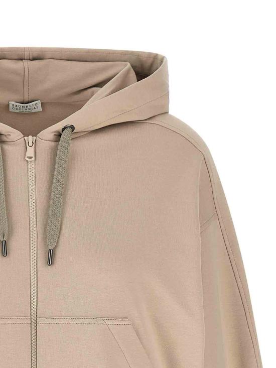 26SS 브루넬로 쿠치넬리 후드 티셔츠 MH827HZ506C9272 BEIGE - BRUNELLO CUCINELLI