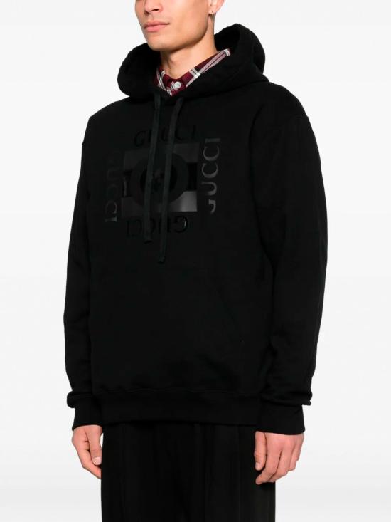 26SS 구찌 프린트 디테일 코튼 저지 스웨트셔츠 855976XJHNH1152 BLACK - GUCCI