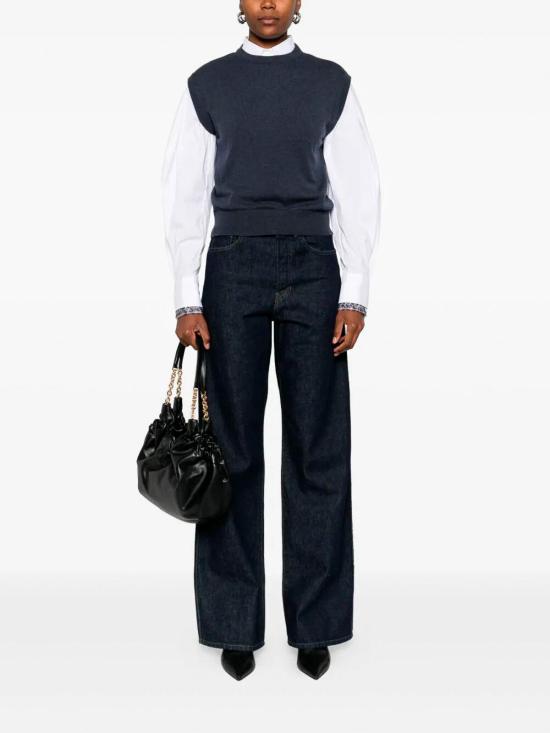 25FW 브루넬로 쿠치넬리 스웨터 M12212610C7186 BLUE - BRUNELLO CUCINELLI