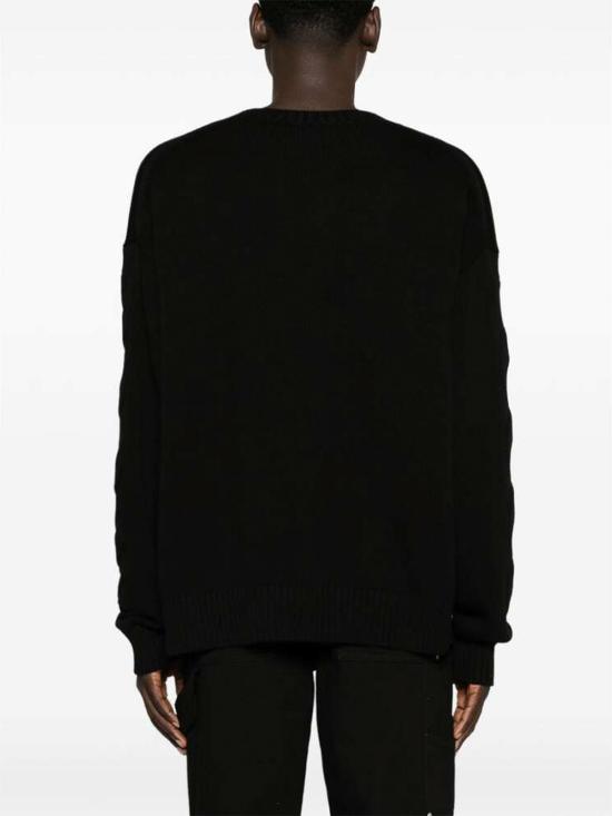  오프화이트 스웨터 OMHE151C99KNI0011010 BLACK - OFF WHITE