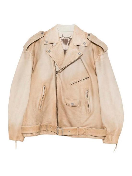 26SS 골든구스 바이커 자켓 GUP02535P00230415155 LIGHT BROWN
