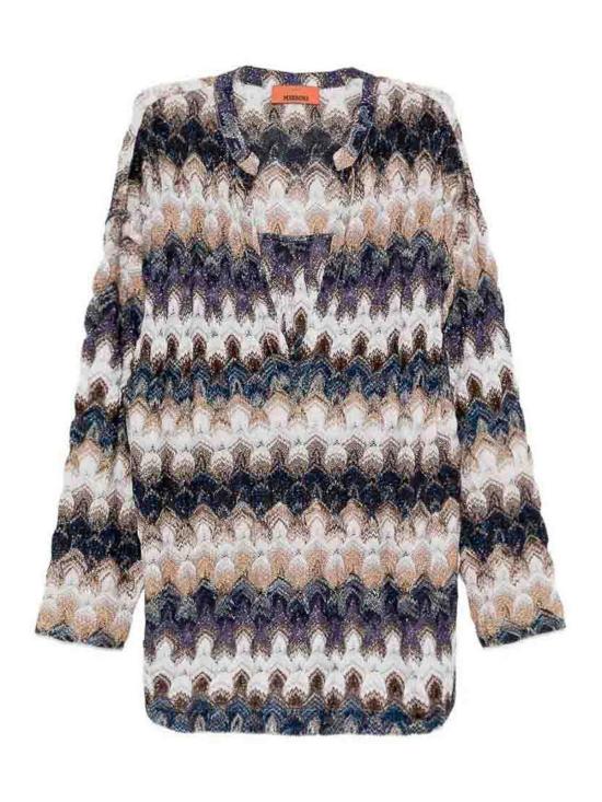 25FW 미소니 반팔 티셔츠 29DS26SJ01BR015JS72RA MULTICOLOUR