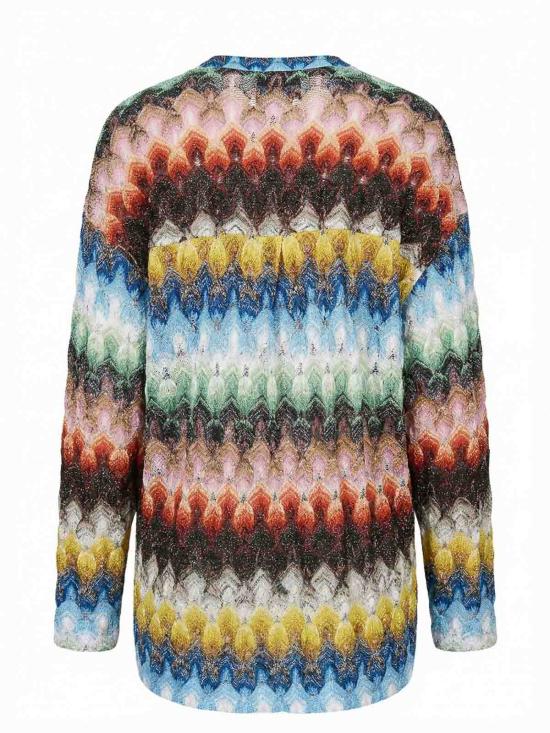 25FW 미소니 반팔 티셔츠 29DS26SJ01BR015JSMSNV MULTICOLOUR - MISSONI