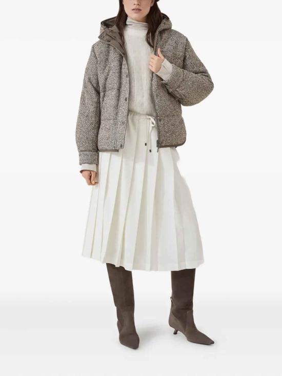 25FW 브루넬로 쿠치넬리 크레이프 드 신 블라우스 MB993EK714C8561 BEIGE - BRUNELLO CUCINELLI