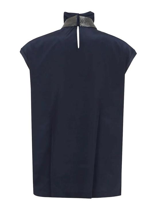 25FW 브루넬로 쿠치넬리 반팔 티셔츠 MB993EK704C7186 BLUE - BRUNELLO CUCINELLI