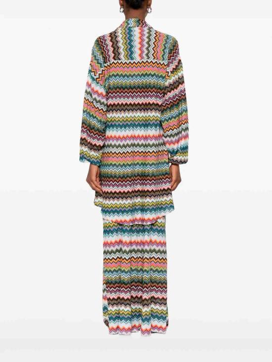 25FW 미소니 반팔 티셔츠 29MC24SK00BR014FSM9YJ MULTICOLOUR - MISSONI