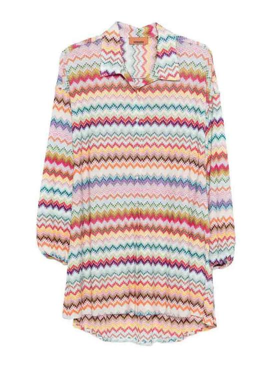 25FW 미소니 반팔 티셔츠 29MC24SK00BR014FSM9WV MULTICOLOUR