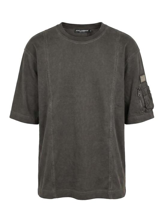 25FW 돌체앤가바나 반팔 티셔츠 G8TF5TG7PPRN0000 BLACK