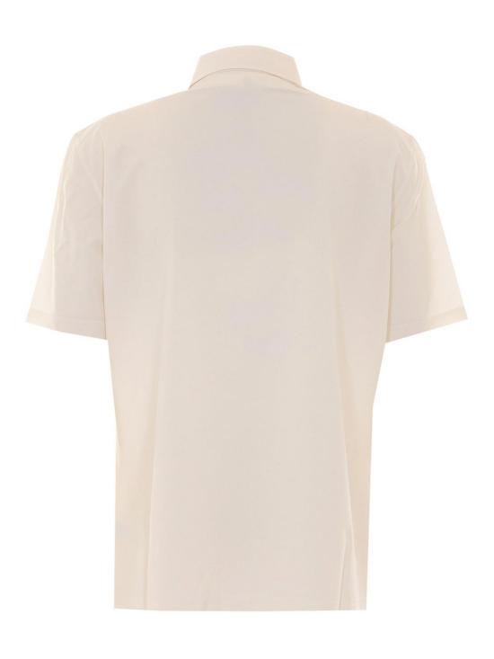 26SS 브루넬로 쿠치넬리 버진 울 라이트웨이트 캔버스 폴로 셔츠 MM6961301FCTL60 WHITE - BRUNELLO CUCINELLI