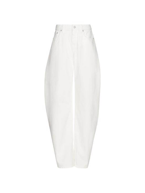 26FW 알라이아 스트레이트 팬츠 AA9P1280D027DDE 000 WHITE