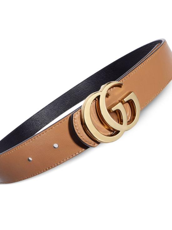 26FW 구찌 GG 마몽 리버시블 벨트 A002CFAAGRU1045 black - GUCCI
