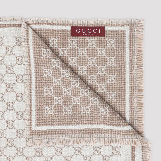  구찌 GG 울 스카프 8390353GAMQ9778 Ivory - GUCCI