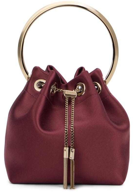 26FW 지미추 토트백 BONBONFUQDEEPMERLOTLIGHTGOLD Burgundy - JIMMY CHOO