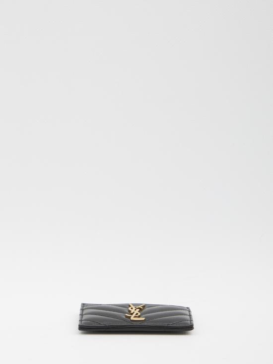  생로랑 카산드라 마틀라세 카드 케이스 423291AAA441000 black - SAINT LAURENT