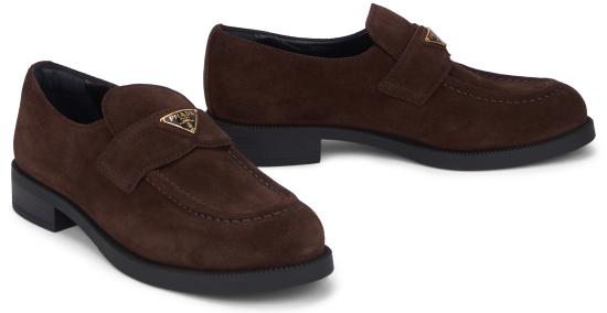  프라다 스웨이드 로퍼 1D329NFDX25103F0003 brown - PRADA