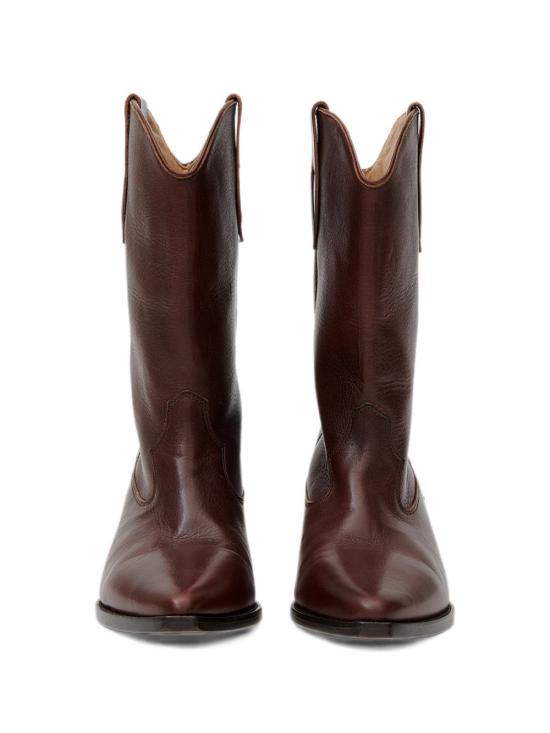 26FW 이자벨마랑 두에르토 텍스쳐드 레더 힐 웨스턴 부츠 BO0003FAD3A33S 50MY MAHOGANY - ISABEL MARANT