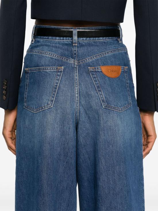 26FW 끌로에 스트레이트 팬츠 CHC24ADP02150 402 NIGHT BLUE - CHLOE
