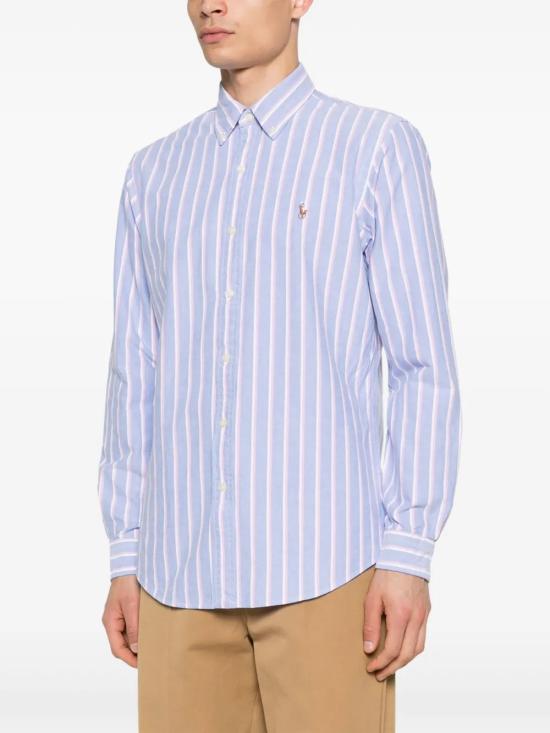 26SS 폴로 랄프로렌 포니로고 자수 옥스포드 셔츠 710928918002 BLUEPINK BLUE PINK - POLO RALPH LAUREN