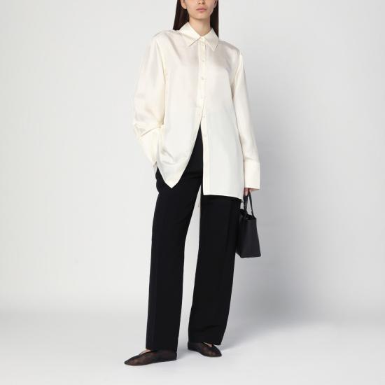 26SS 더로우 울 앤 린넨 릴라 팬츠 8719W3677 BLK BLACK - THE ROW