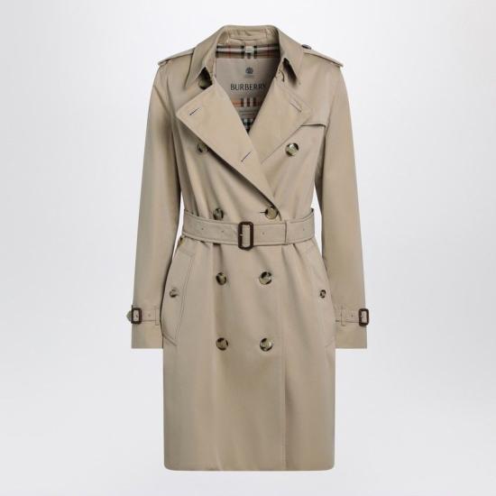 26FW 버버리 미드 렝스 켄싱턴 헤리티지 트렌치 코트 8117243123456 A1366 BEIGE