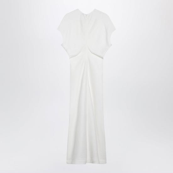26FW 토템 미디 원피스 243WRD1103FB0199 059 WHITE - TOTEME