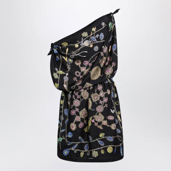 26FW 베르사체 미디 원피스 10258711A18673 5BF10 MULTICOLOR - VERSACE
