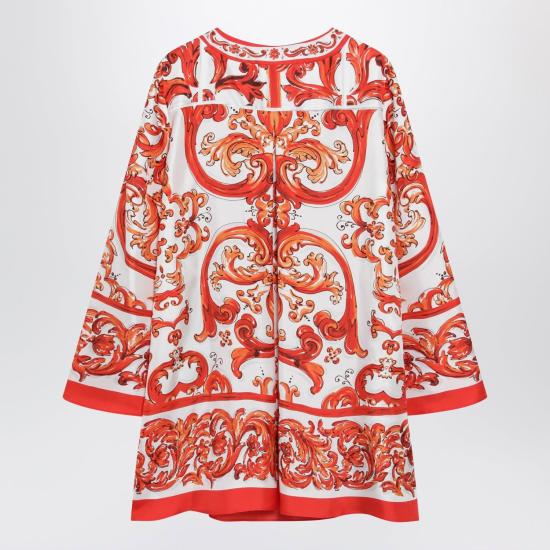 26FW 돌체앤가바나 미디 원피스 F61A2TGDDRE S9000 ORANGE - DOLCE & GABBANA