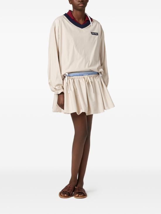 26FW 미우미우 긴팔 티셔츠 MT2247OOO1904 F0D91 BEIGE - MIU MIU