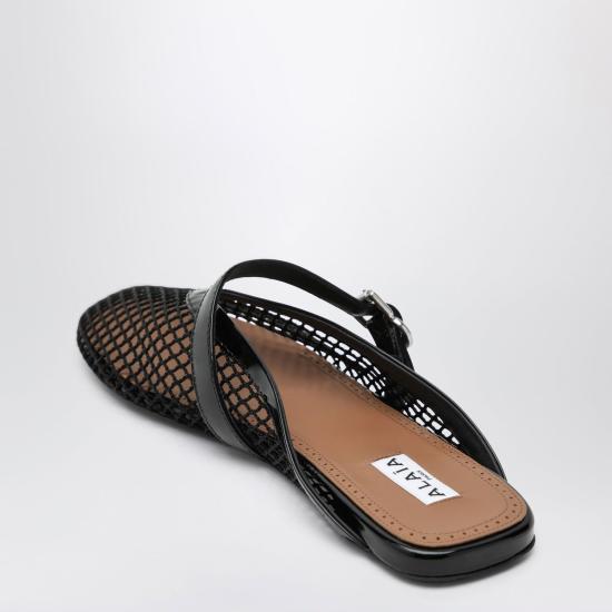 26FW 알라이아 뮬/슬리퍼 AA3A1035A028NY 999 BLACK - ALAIA