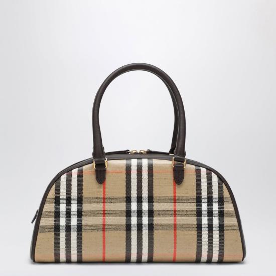 26SS 버버리 패치 체크 토트백 8117522166995 A2021 BEIGE - BURBERRY