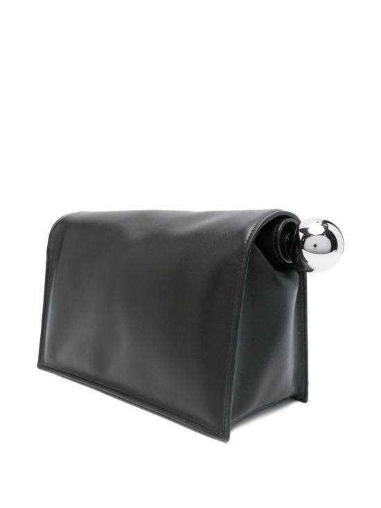 26FW 자크뮈스 론드 까레 클러치 BAW00356AC27L14 990 BLACK - JACQUEMUS