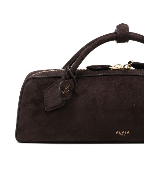 26FW 알라이아 르 테켈 스웨이드 고트스킨 클러치 AA1S06026CA328SUE U15 BROWN - ALAIA