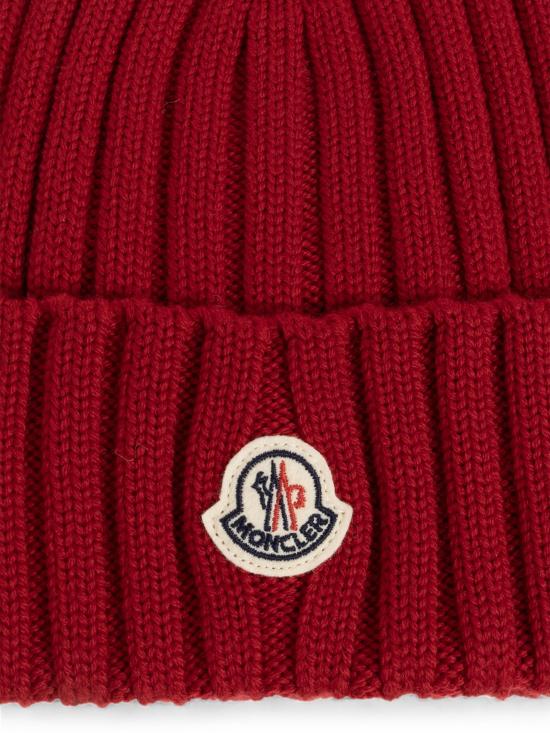 26FW 몽클레어 울 비니 3B00036A9327 456 BURGUNDY - MONCLER